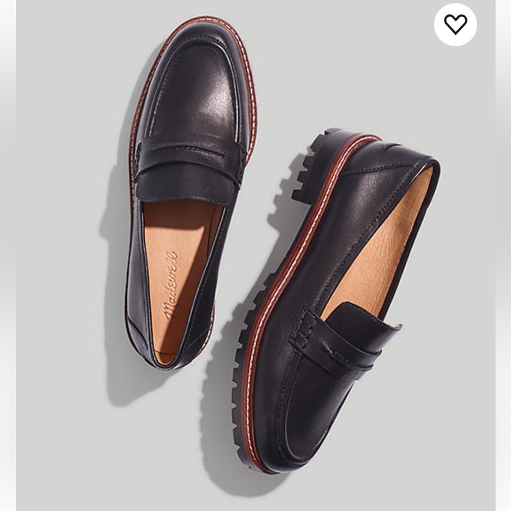 Madewell Corinne lugsole loafers (black) 8